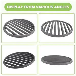 Cast Iron Bottom Fire Grate Round BBQ Grill Grate, High Heat Charcoal Plate Bottom Grate Grill Parts 11 Inch Cast Iron Bottom Fire Grate Round BBQ Grill Grate, High Heat Charcoal Plate Bottom Grate Grill Parts 11 Inch