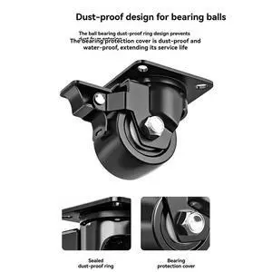 2 Inch 2 Swivel Wheels + 2 Brake Wheels Heavy-Duty Swivel Casters Industrial Heavy-Duty Nylon Wheels 600kg Load Capacity 2 Inch 2 Swivel Wheels + 2 Brake Wheels Heavy-Duty Swivel Casters Industrial Heavy-Duty Nylon Wheels 600kg Load Capacity