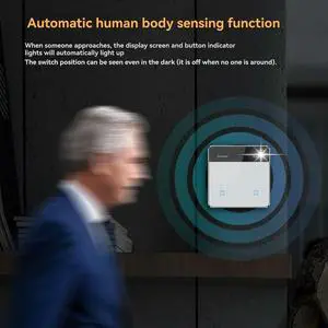 Tuya Home Display Light Switch Glass Touch Switch for Google Alexa Three-Way Switch Black Tuya Home Display Light Switch Glass Touch Switch for Google Alexa Three-Way Switch Black