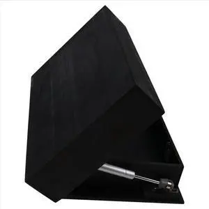 Flip Design Shelf with Secret Compartment Wall Mounted Bookshelf Modern Decoration Black Flip Design Shelf with Secret Compartment Wall Mounted Bookshelf Modern Decoration Black