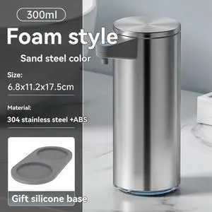 ligent Automatic Sensing Stainless Steel Soap Dispenser for Washing,Contactless for Home Kitchen Wall Mounted ligent Automatic Sensing Stainless Steel Soap Dispenser for Washing,Contactless for Home Kitchen Wall Mounted