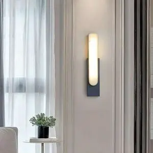 Nordic Imitation Marble Wall Lamp for Living Room Bedroom Bedside Aisle Balcony Simple Luxury Light Indoor Home Decor Nordic Imitation Marble Wall Lamp for Living Room Bedroom Bedside Aisle Balcony Simple Luxury Light Indoor Home Decor
