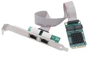 Mini PCIE to Dual Port RJ45 Gigabit Ethernet Network Adapter I350-AM2 2 Port Wired Server Network Card Integrated Type Mini PCIE to Dual Port RJ45 Gigabit Ethernet Network Adapter I350-AM2 2 Port Wired Server Network Card Integrated Type