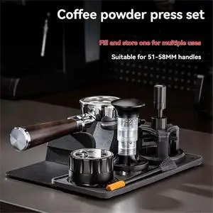 Coffee Tamper Base Silicone Tamper Pad Anti-Slip Tamper Base Handle Pad Corner Pad Powder Hammer Pad for 51-58mm Handles Coffee Tamper Base Silicone Tamper Pad Anti-Slip Tamper Base Handle Pad Corner Pad Powder Hammer Pad for 51-58mm Handles