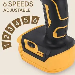 Electric Caulking Gun with 6-Speed Adjustment and LED Light for Dewalt 20V 18V Electric Caulking Gun with 6-Speed Adjustment and LED Light for Dewalt 20V 18V