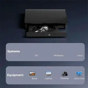 Dual-Interface Blu-Ray Burning Brushed Finish USB 3.0 External Optical Drive DVD/CD Burner External Laptop DVD Drive Dual-Interface Blu-Ray Burning Brushed Finish USB 3.0 External Optical Drive DVD/CD Burner External Laptop DVD Drive