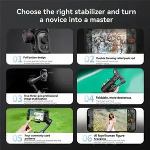 phone Stabilizer Live Streaming Mount for Short Video LVOG Selfie Three-Axis Anti-Shake Handheld Gimbal phone Stabilizer Live Streaming Mount for Short Video LVOG Selfie Three-Axis Anti-Shake Handheld Gimbal
