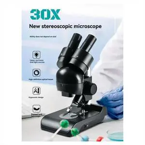ES1057 Binocular Microscope Kit 30x Magnification Biological Microscope Scientific Experiment Anatomy ES1057 Binocular Microscope Kit 30x Magnification Biological Microscope Scientific Experiment Anatomy