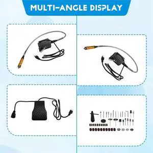 Hanging Flexshaft Mill 780W Electric Jewelry Grinding Polishing Tools Stepless Speed Stone Wood Sanding Pen Kit US Plug Hanging Flexshaft Mill 780W Electric Jewelry Grinding Polishing Tools Stepless Speed Stone Wood Sanding Pen Kit US Plug