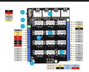 103030000 Base Shield V2 Grove Boards 103030000 Base Shield V2 Grove Boards