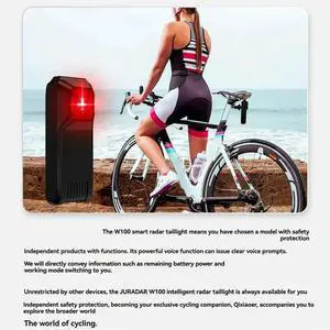 Bicycle Radar Taillight Bike Rearview Sensor for Cycling Cyclocomputer Waterproof Brake Sensing Lamp Bicycle Radar Taillight Bike Rearview Sensor for Cycling Cyclocomputer Waterproof Brake Sensing Lamp