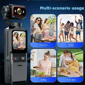 4K Pocket Action Camera Touch Screen Vlog Camera with Handheld Gimbal Stabilizer Body Camera Video Recorder 4K Pocket Action Camera Touch Screen Vlog Camera with Handheld Gimbal Stabilizer Body Camera Video Recorder