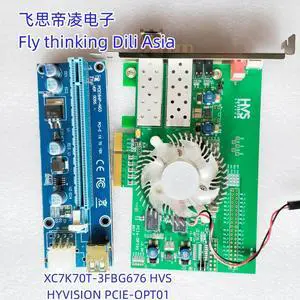 XC7K70T XC7K70T-3FBG676 development board, XILINX KINTEX-7 FPGA development board HVS HYVISION PCIe-OPT01 REV F XC7K70T XC7K70T-3FBG676 development board, XILINX KINTEX-7 FPGA development board HVS HYVISION PCIe-OPT01 REV F