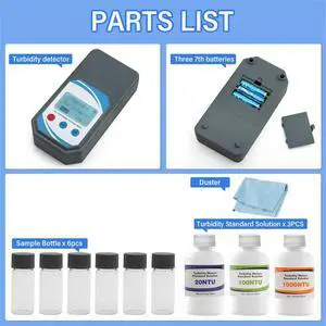 Digital Turbidity Meter 0-1000NTU Handheld LCD Turbidimeter Water Tester for Drinking Water Aquarium Wastewater Use Digital Turbidity Meter 0-1000NTU Handheld LCD Turbidimeter Water Tester for Drinking Water Aquarium Wastewater Use