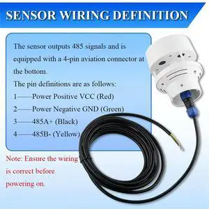 0-45m/S Ultrasonic Wind Speed and Direction Sensor Module Detection Weather Station Transmitter Output RS485 0-45m/S Ultrasonic Wind Speed and Direction Sensor Module Detection Weather Station Transmitter Output RS485