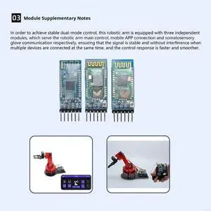 4 Axes Robot Arm Gesture Operated Robotic Arm Set With Gesture Control Design 4 Axes Robot Arm Gesture Operated Robotic Arm Set With Gesture Control Design