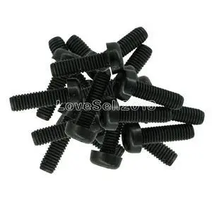 10PCS M3 x 10mm Black Nylon Round Phillips Pan Head Machine Screws 10PCS M3 x 10mm Black Nylon Round Phillips Pan Head Machine Screws