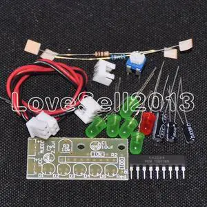 1Set Elektronika KA2284 DIY Kits Audio Level Indicator Suite Trousse Electronic Parts 5mm RED Green LED Level Indicating 3.5-12V 1Set Elektronika KA2284 DIY Kits Audio Level Indicator Suite Trousse Electronic Parts 5mm RED Green LED Level Indicating 3.5-12V