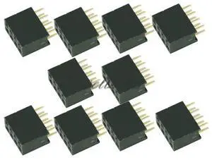 20pcs/lot Double Row Female Straight Pin Header 2X4 pin 2x4 Pin 8P 2.54mm Pitch Socket Pin Strip 20pcs/lot Double Row Female Straight Pin Header 2X4 pin 2x4 Pin 8P 2.54mm Pitch Socket Pin Strip