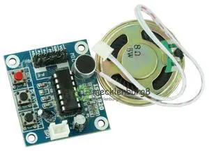 ISD1820 Recording Module Voice Playback Module Mic Sound Audio TeledBoard With Microphones + Loudspeaker for 3-5V ISD1820 Recording Module Voice Playback Module Mic Sound Audio TeledBoard With Microphones + Loudspeaker for 3-5V