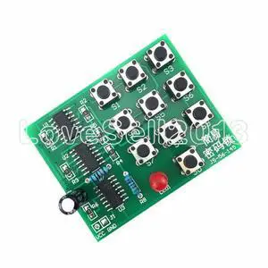 1 Set Multi-Functional Coded Lock Suite Simple Electronic Circuit Password Lock Module Training Parts DIY Kits 1 Set Multi-Functional Coded Lock Suite Simple Electronic Circuit Password Lock Module Training Parts DIY Kits