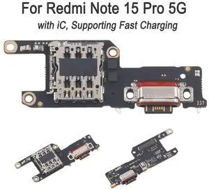For Redmi Note 15 Pro 5G Charging Port Board Replacement with IC, Supporting Fast Charging For Redmi Note 15 Pro 5G Charging Port Board Replacement with IC, Supporting Fast Charging