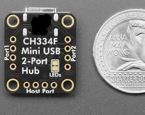 CH334F 5999 Mini 2-Port USB Hub Breakout CH334F 5999 Mini 2-Port USB Hub Breakout