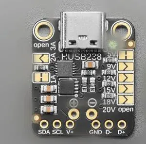 USB 5807 Type C Power Delivery Dummy Breakout - I2C or Fixed - HUSB238 USB 5807 Type C Power Delivery Dummy Breakout - I2C or Fixed - HUSB238