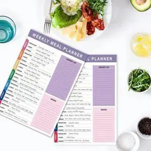 Meal Eating Planning Journal Notebook Detachable Sheets Grocery Lists Weekly Diet Organizers Thick Paper Diaries Meal Eating Planning Journal Notebook Detachable Sheets Grocery Lists Weekly Diet Organizers Thick Paper Diaries