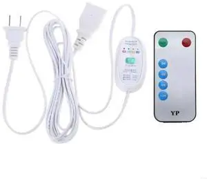 US 2pin 2.5m 110V 220V 60W Remote Switch 2-12 Hour Timing Extension Cable for Ceiling Fan LED Light Lamp US 2pin 2.5m 110V 220V 60W Remote Switch 2-12 Hour Timing Extension Cable for Ceiling Fan LED Light Lamp