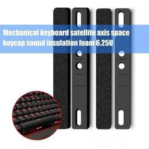 4PCS/Set Spacebar Sound Insulation Foam Noise Absorbing Cotton For DIY Mechanical Keyboards 6.25U Space Bar Pads 4PCS/Set Spacebar Sound Insulation Foam Noise Absorbing Cotton For DIY Mechanical Keyboards 6.25U Space Bar Pads