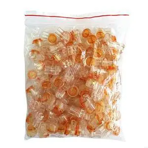 Telephone Cord Terminal Clear Crimp Connection Terminals K1 Connector Telephone Cord Terminal Clear Crimp Connection Terminals K1 Connector