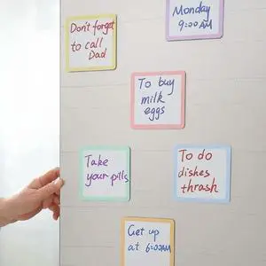 30Pcs Whiteboard Sticky Note Set With Strong Magnets Backing Easy To Rewrites 30Pcs Whiteboard Sticky Note Set With Strong Magnets Backing Easy To Rewrites