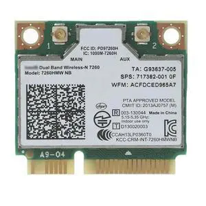 7260 7260NB 7260HMW for nb Card 717382-001 Dual Band 300Mbps Mini PCIE Wlan Adapter Connector forLapto 7260 7260NB 7260HMW for nb Card 717382-001 Dual Band 300Mbps Mini PCIE Wlan Adapter Connector forLapto