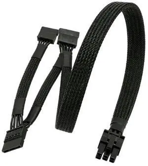 2025 Professional 6Pin To 3SATA Power Splitter Cable For Hard Drive Power Supply 2025 Professional 6Pin To 3SATA Power Splitter Cable For Hard Drive Power Supply