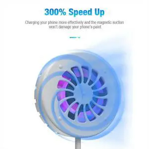 Mobile Phone Magnetic Charger Cooling Fan Cooler Radiator for Magsafe phones Charger Fan White Mobile Phone Magnetic Charger Cooling Fan Cooler Radiator for Magsafe phones Charger Fan White