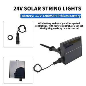 Solar Box Kit Pack Powered Lithium Panel Light with Remote Control for Led String Strip Lamp 24V DIY Solar Box Kit Pack Powered Lithium Panel Light with Remote Control for Led String Strip Lamp 24V DIY