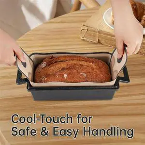 4 Pack Silicone Bread Loaf Pan Liners, Reusable and Nonstick Silicone Bread Sling, Fit for 9.5x5,10x5 Inch Loaf Pans, 4 Pack Silicone Bread Loaf Pan Liners, Reusable and Nonstick Silicone Bread Sling, Fit for 9.5x5,10x5 Inch Loaf Pans,