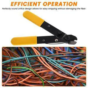 Single Hole Fiber Optic Stripper,125um-250um Adjustable Fiber Stripper for Working Technicians,Electricians,Installers Single Hole Fiber Optic Stripper,125um-250um Adjustable Fiber Stripper for Working Technicians,Electricians,Installers