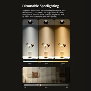 Matter LED Spotlight 12W Anti-Glare Dimmable Ceiling Light 24°Angle Adjustable Support Voice Control Matter LED Spotlight 12W Anti-Glare Dimmable Ceiling Light 24°Angle Adjustable Support Voice Control