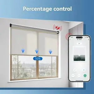 Tuya Zigbee Automatic Zigbee Roller Shade Blinds Motor for 38 mm Tube Remote Control Work with Life Home A Tuya Zigbee Automatic Zigbee Roller Shade Blinds Motor for 38 mm Tube Remote Control Work with Life Home A
