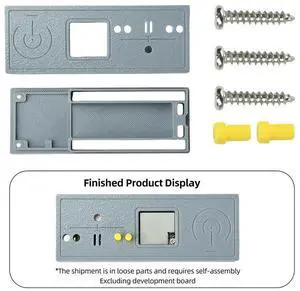 Protective Grey Case Compatible With ESP32-S3 44Pin BT Development Board Enclosure Kit With Antenna Hole Type C Opening Protective Grey Case Compatible With ESP32-S3 44Pin BT Development Board Enclosure Kit With Antenna Hole Type C Opening