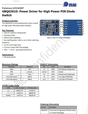 GBQ0201D GBQ0201 Switch Driver Board GBQ0201D GBQ0201 Switch Driver Board