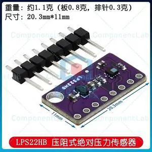 2pcs LPS22HB Strain Gauge Absolute Pressure Sensor - Barometer - Temperature Compensation 2pcs LPS22HB Strain Gauge Absolute Pressure Sensor - Barometer - Temperature Compensation
