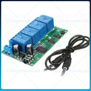 For AD22B04 4 Channel DTMF Audio Decoder Relay Module 12V Adjustable Command Remote Control Board For AD22B04 4 Channel DTMF Audio Decoder Relay Module 12V Adjustable Command Remote Control Board