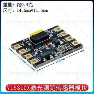 2pcs VL53L0X laser Time of Flight (ToF) distance measurement sensor module VL53L0CXV0DH 2pcs VL53L0X laser Time of Flight (ToF) distance measurement sensor module VL53L0CXV0DH