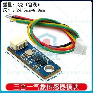 HTU21D + BMP180 + BH1750FVI Temperature, Humidity, Air Pressure and Light Sensor Module HTU21D + BMP180 + BH1750FVI Temperature, Humidity, Air Pressure and Light Sensor Module
