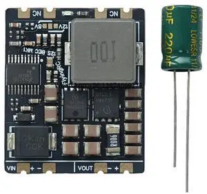 1PCS 10A 12S BEC Step-down Module 5.2V/8V/12V Selectable Outputs with 35V 220UF Electrolytic Capacitor for Servo Power Supply 1PCS 10A 12S BEC Step-down Module 5.2V/8V/12V Selectable Outputs with 35V 220UF Electrolytic Capacitor for Servo Power Supply