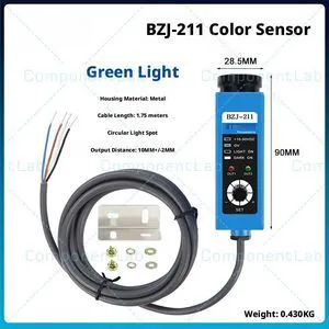 BZJ211 Color Mark Sensor Bagmaking Machine Photoelectric Eye Deviation Correction Color Tracking Photoelectric Switch BZJ211 Color Mark Sensor Bagmaking Machine Photoelectric Eye Deviation Correction Color Tracking Photoelectric Switch