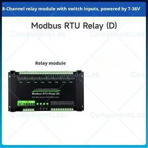 Industrial Modbus RTU 8 Channel RS485 Relay Module Switch Input 7-36V Power Supply Industrial Modbus RTU 8 Channel RS485 Relay Module Switch Input 7-36V Power Supply